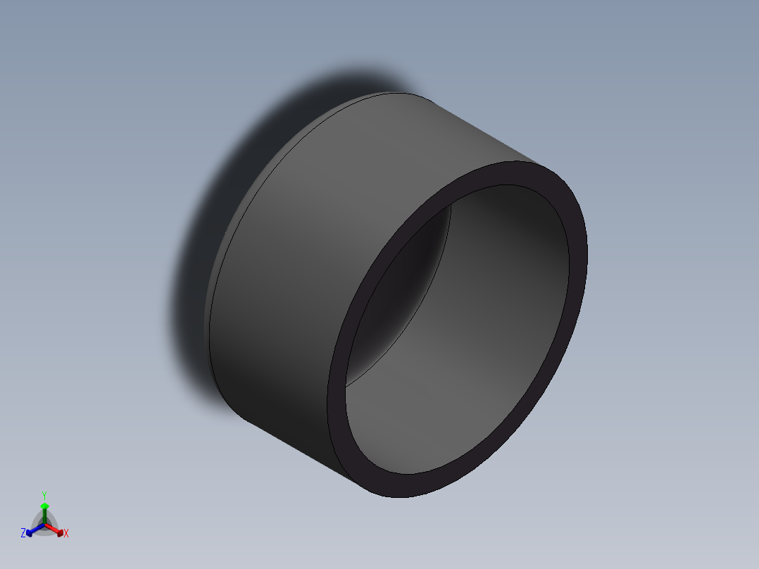 U-PVC CAP DN150正等轴测图