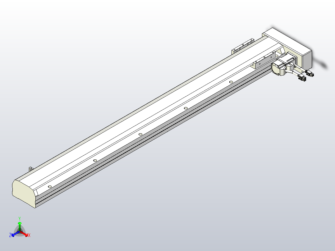 MTH12标准螺杆滑台[MTH12-L#-900-BR-P10-C3]正等轴测图