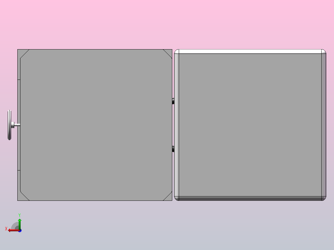 风扇动平衡检测装置后视图