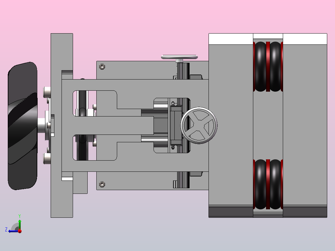风扇动平衡检测装置右视图