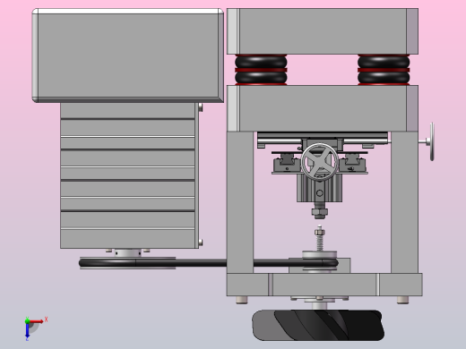 风扇动平衡检测装置俯视缩略图
