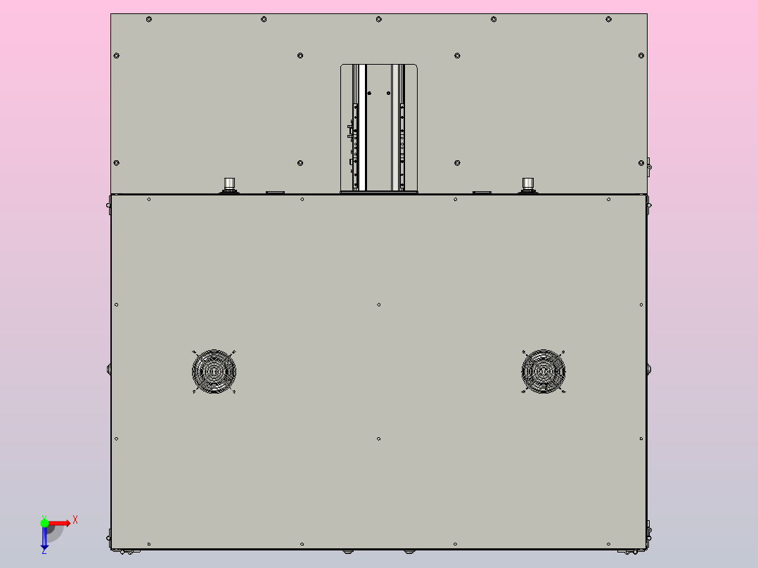 万向顶底热封机俯视图
