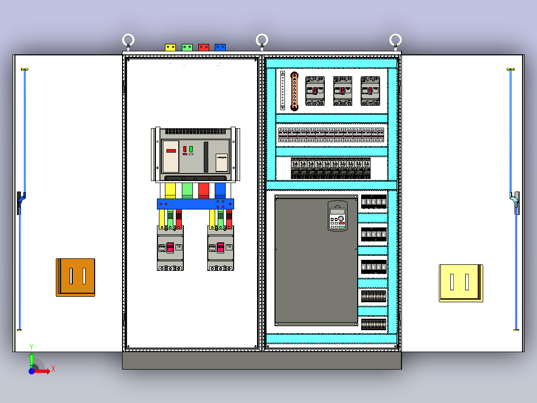 万能式断路器变频器控制柜前视图