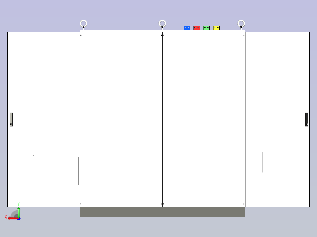 万能式断路器变频器控制柜后视图