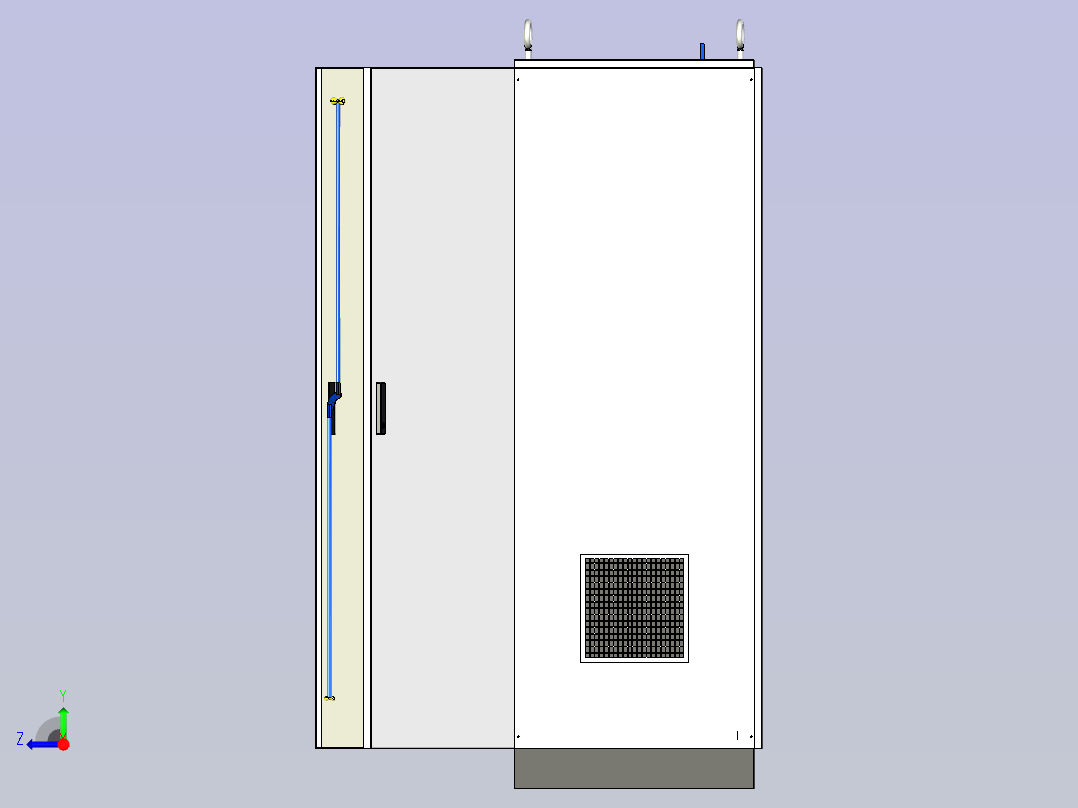 万能式断路器变频器控制柜右视图
