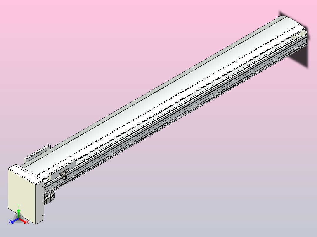 日规模组半封闭丝杆TPA-HNR-175D-2510C-L1400-MP-Y-P75-N3主视图