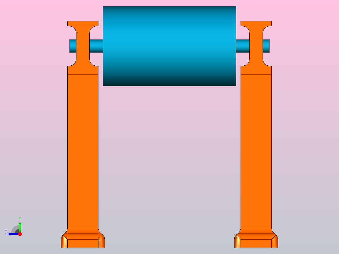 带式输送机-工业右视图