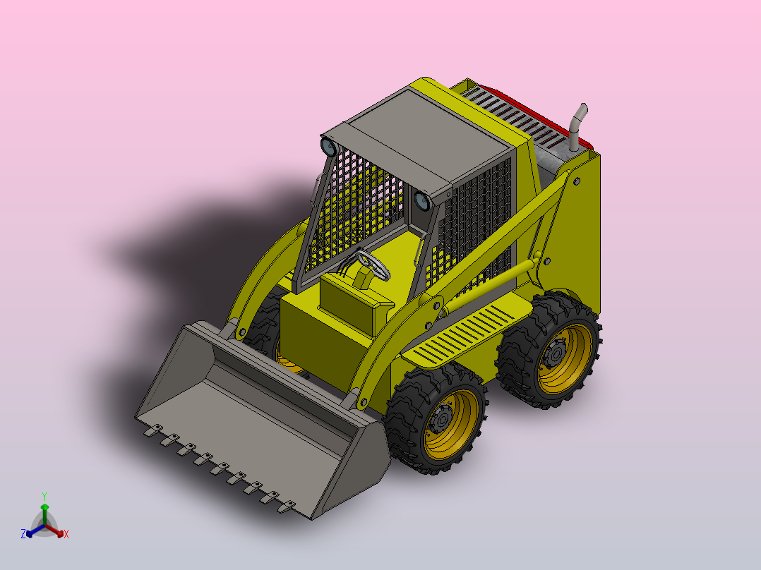 16 铲车 (53)正等轴测图