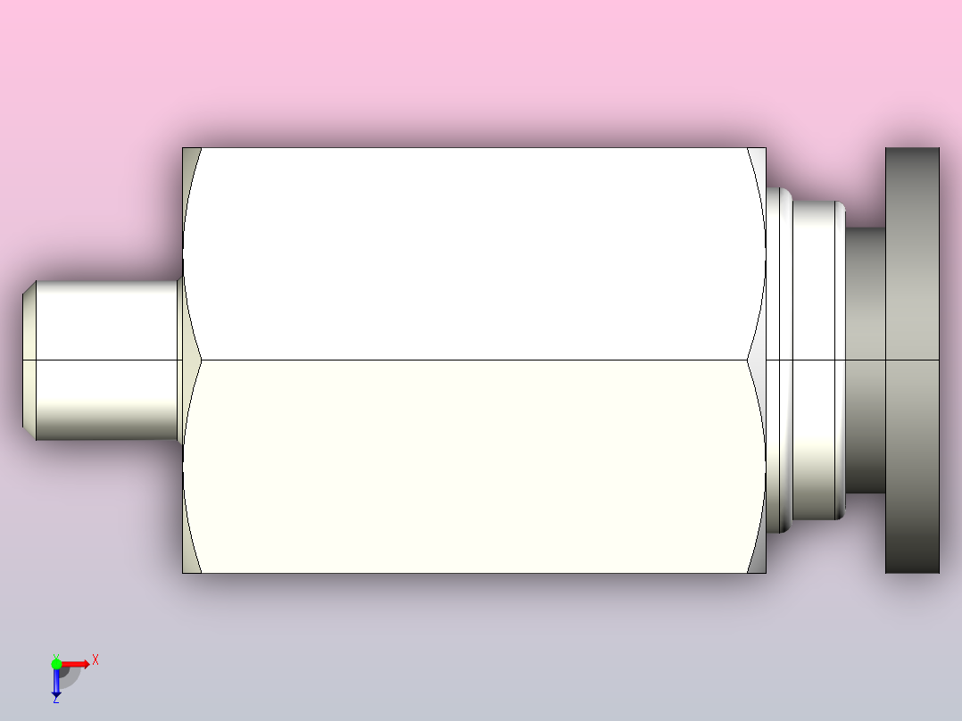 PC-C(Male Straihgt)塑体插入式管接头[013013103] (2)俯视图