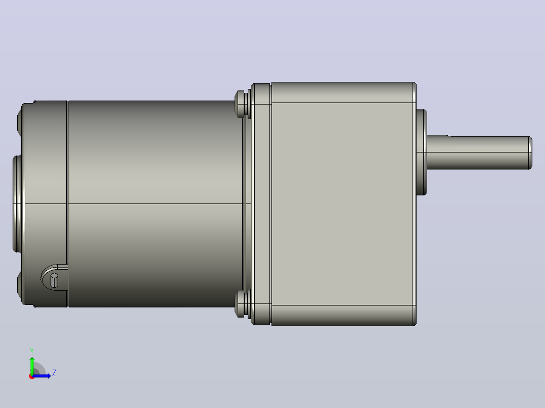 Z3D25W配3GNK型齿轮箱整机-51机壳内置左视图