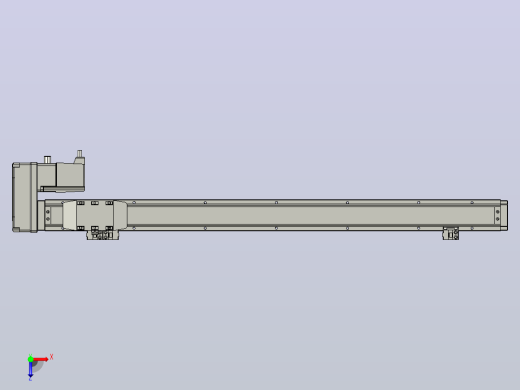 GTH4-L#-500-BR-M05-C3 GTH4内嵌式螺杆滑台 电机右折 TOYO滑台俯视缩略图