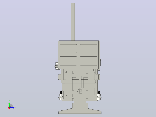 HH15-63_3QSA 3P隔离开关熔断器组三维模型202012左视缩略图