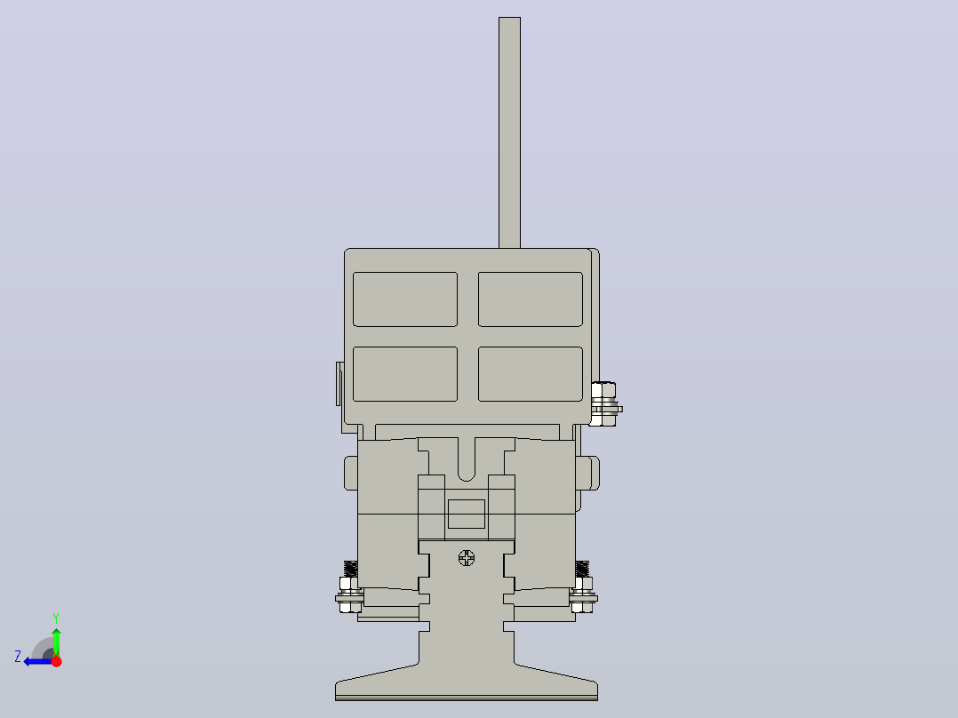 HH15-63_3QSA 3P隔离开关熔断器组三维模型202012右视图