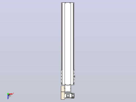 皮带直线轴半封闭可选导轨TPA-HNB-220D-176-L1000-ML-Y-P1K-N3俯视缩略图
