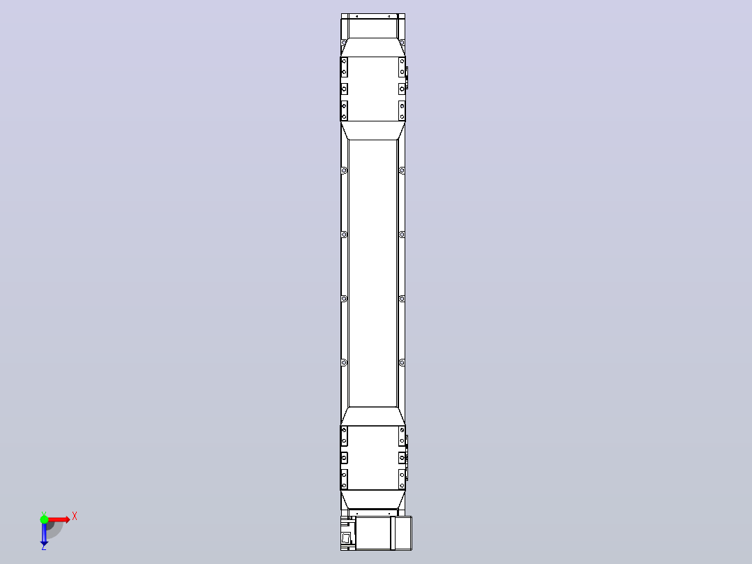 皮带直线轴双滑块型TPA-GCBS-150-P80-L300-RP-M75-N3俯视图