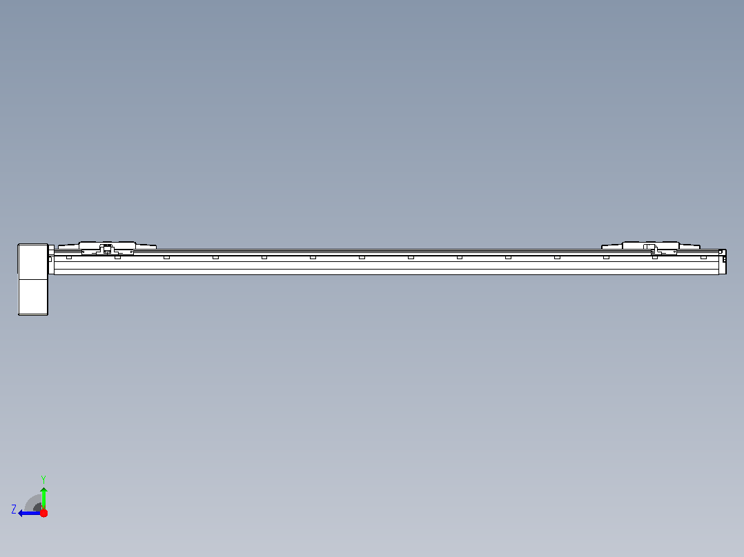 皮带直线轴双滑块型TPA-GCBS-120-P70-L450-RP-M20-N3右视图