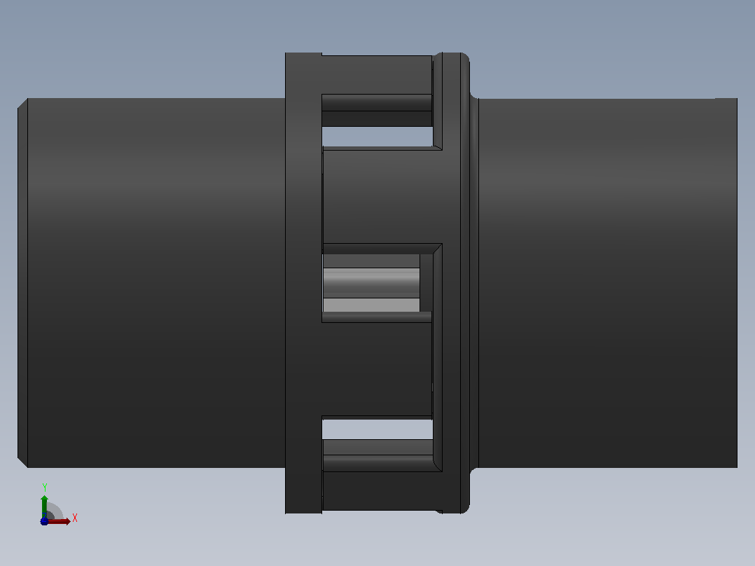 LM型梅花形弹性联轴器_LM8联轴器J150×112／Z50×84前视图