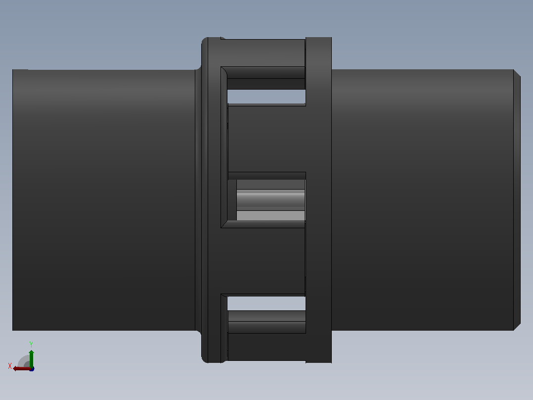 LM型梅花形弹性联轴器_LM8联轴器J150×112／Z50×84后视图