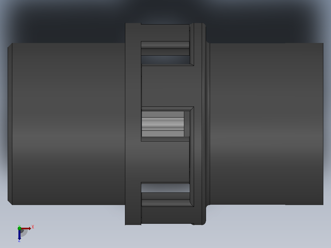 LM型梅花形弹性联轴器_LM8联轴器J150×112／Z50×84俯视图