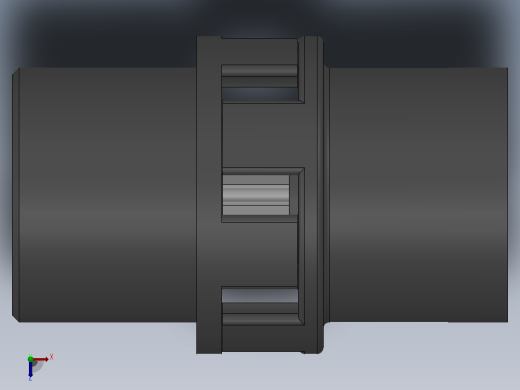 LM型梅花形弹性联轴器_LM8联轴器J150×112／Z50×84俯视缩略图