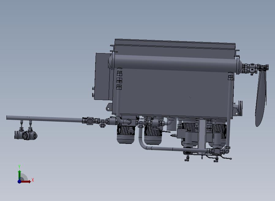 B11-液压站（液压润滑动力装置）前视图