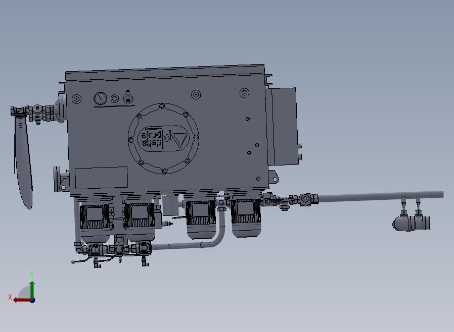 B11-液压站（液压润滑动力装置）后视图