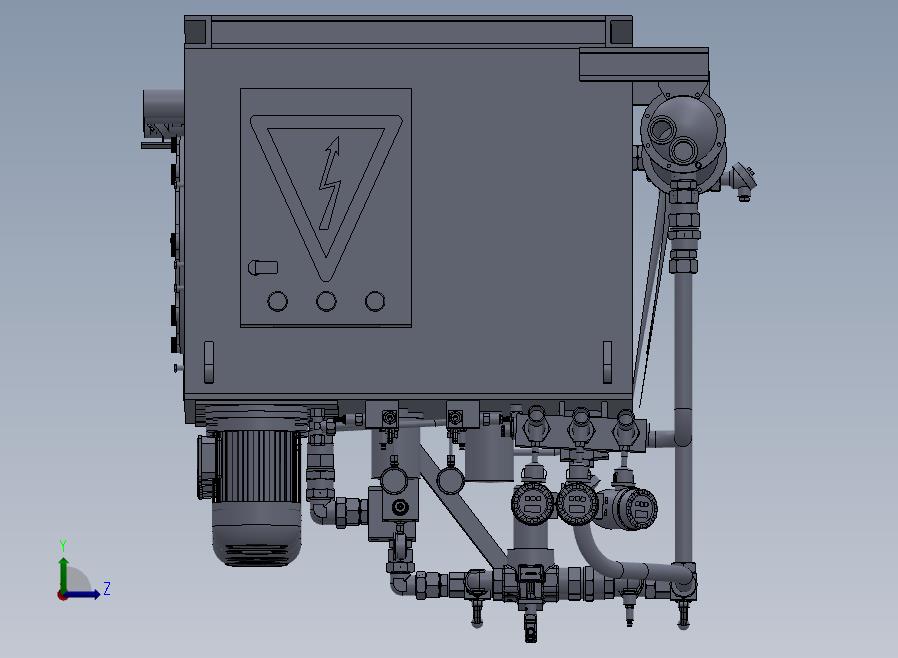 B11-液压站（液压润滑动力装置）左视图