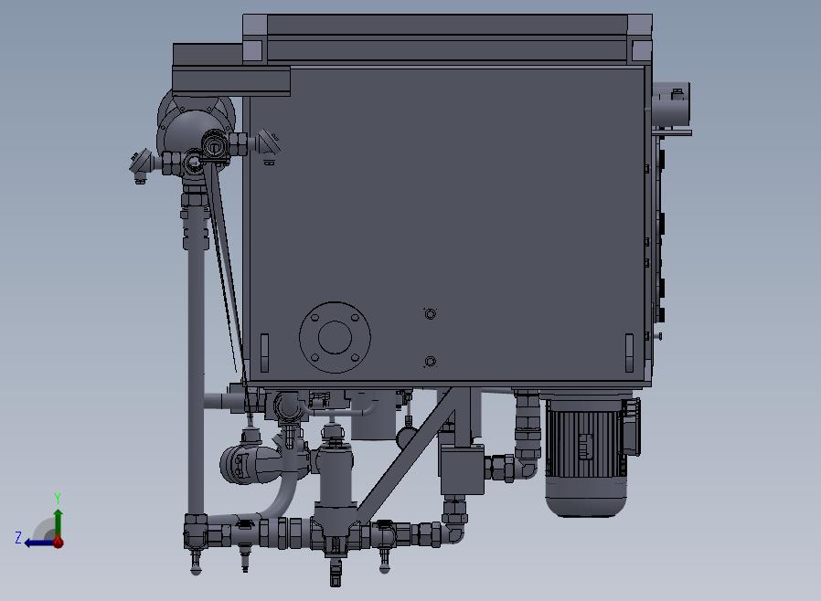 B11-液压站（液压润滑动力装置）右视图
