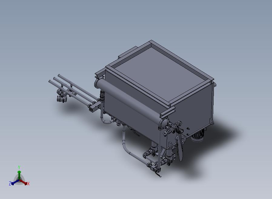 B11-液压站（液压润滑动力装置）正等轴测图