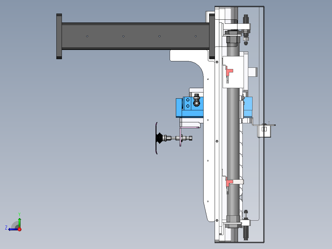 下料机构sw16可编辑右视图