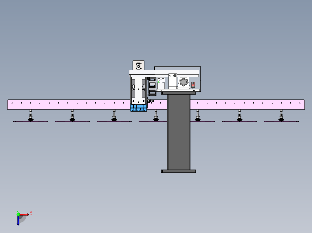 下料机构sw16可编辑俯视图