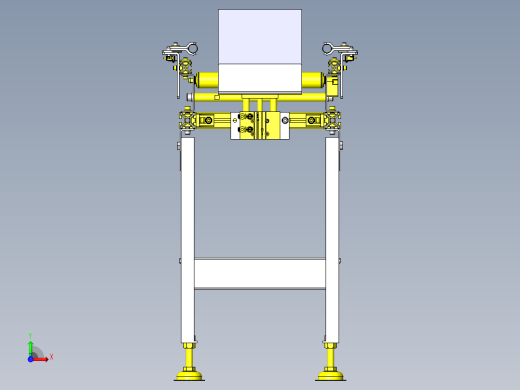 可改变导轨宽度的滚轮传送带前视缩略图