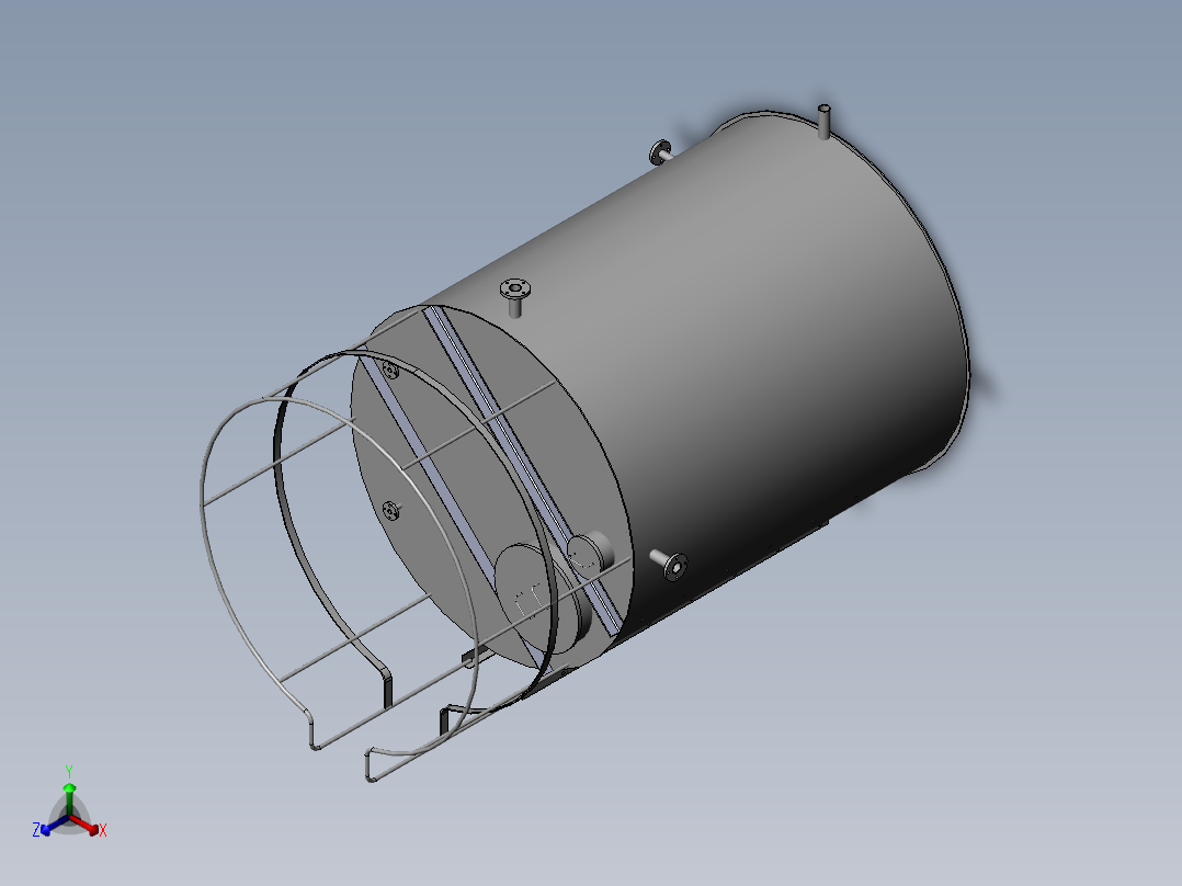完整的水箱正等轴测图