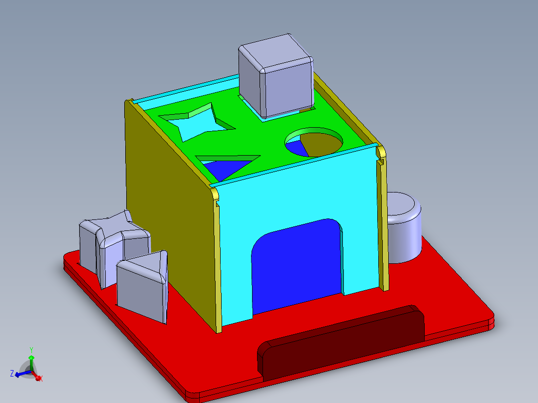 solidworks 木制儿童玩具设计