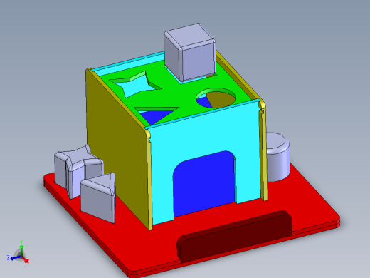 solidworks 木制儿童玩具设计