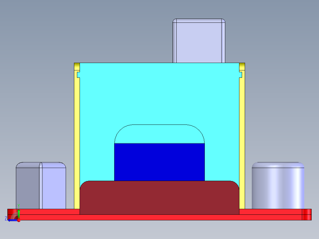 solidworks 木制儿童玩具设计右视图