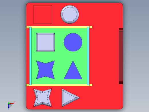 solidworks 木制儿童玩具设计俯视缩略图
