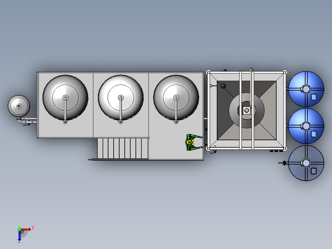 水处理系统15m3 小时俯视图