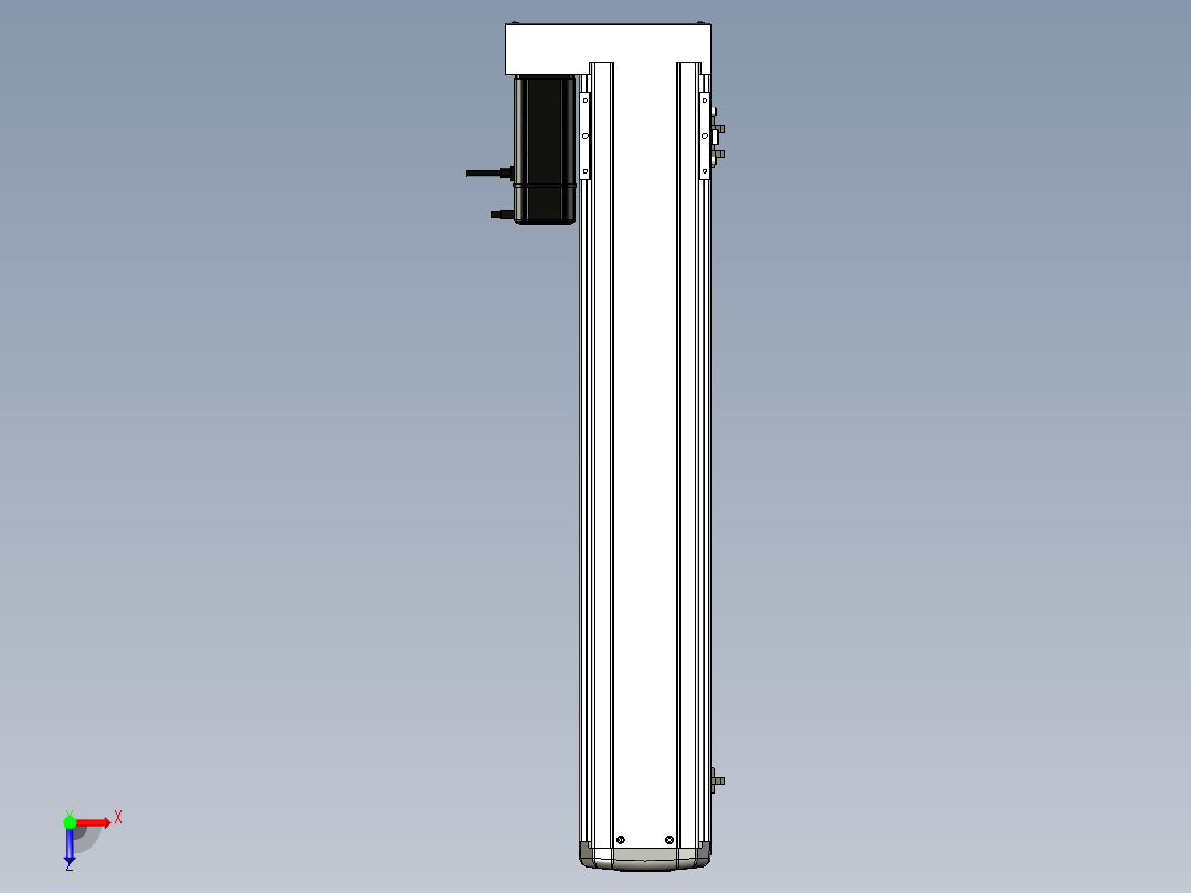 Toyo东佑达直线模组-ETH13-650-BL-400W+煞車俯视图