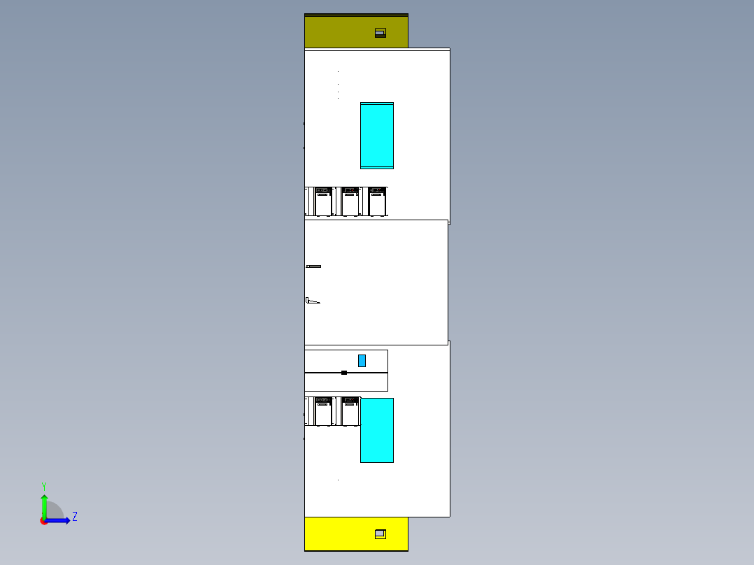 钻夹头钻体桁架生产线 (2)左视图
