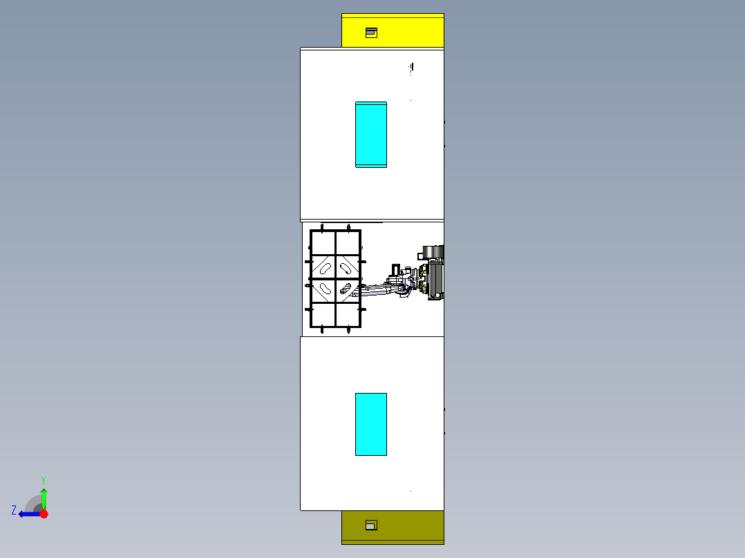 钻夹头钻体桁架生产线 (2)右视图