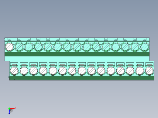DEGSON DG636 系列 6.357.629.52mm 接线端子-DG636A-6.35-30P-14-00AH俯视缩略图