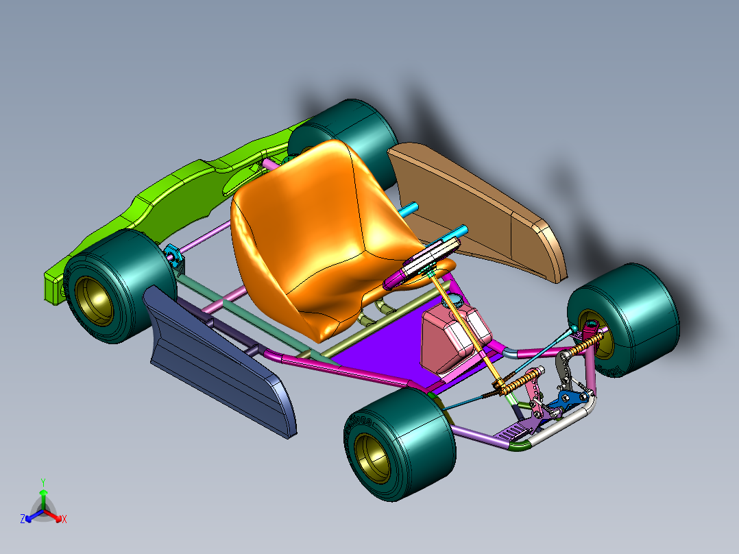 竞速低底盘卡丁车