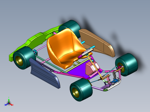 竞速低底盘卡丁车
