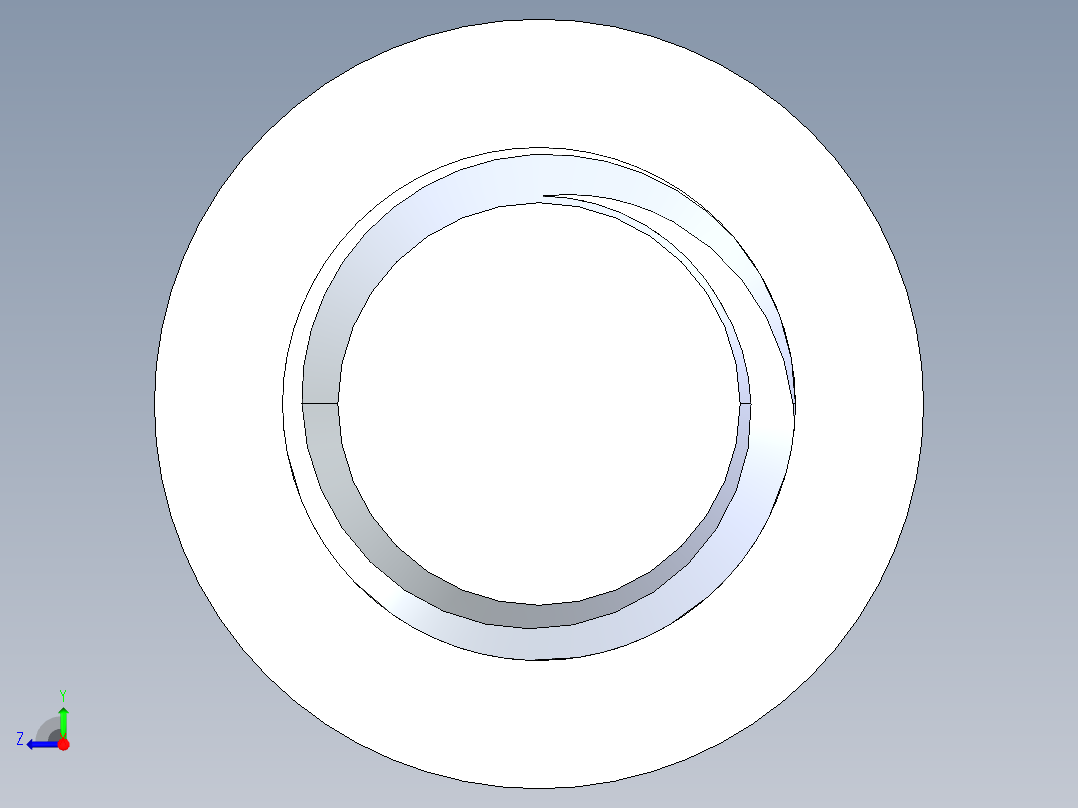 粗螺纹 SHCS 螺钉-SHCS 0.5.x13x1.5.STEP右视图