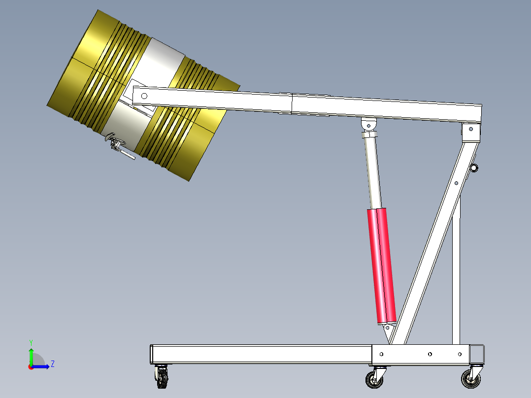 筒体提升机构左视图