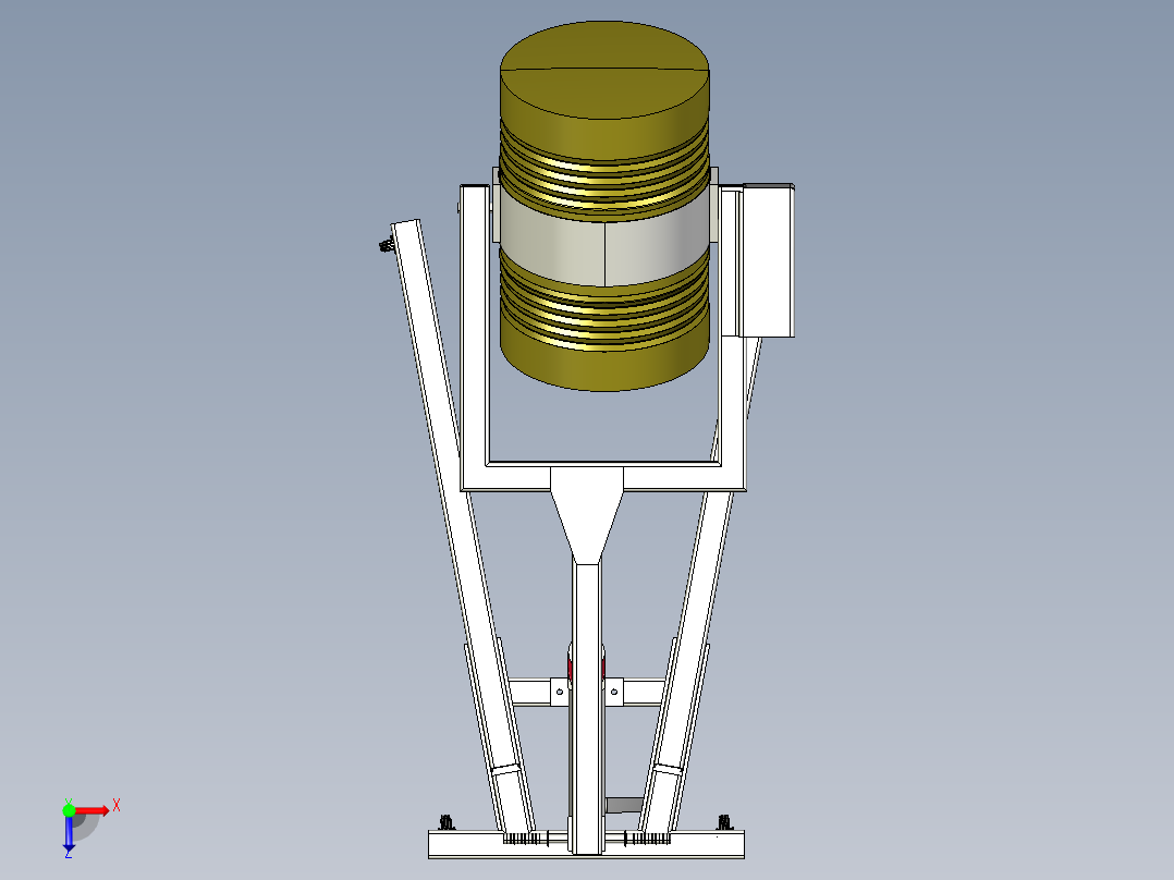 筒体提升机构俯视图