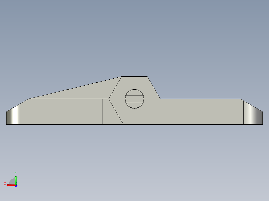 孔距20x20合页铰链后视图