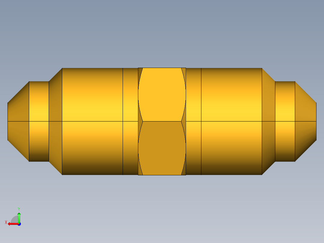 扩口式工业通用硬管接头Union 42F-2后视图