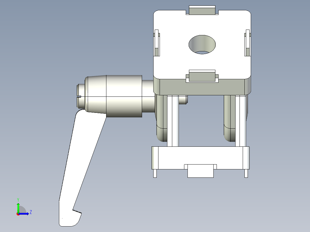 型材-BR 30X30 PIVOT JOINT WITH LEVER KJN502683L左视图